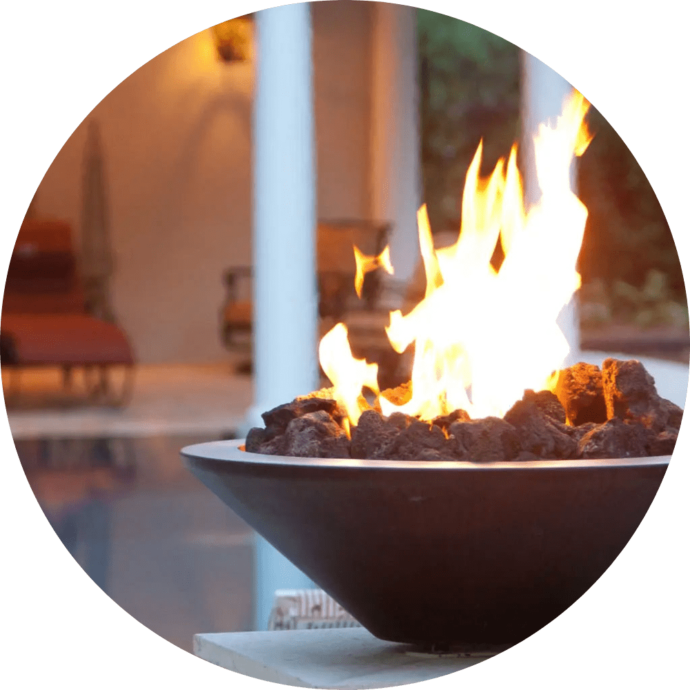 Fire Bowls Fire Feature by Downunda Pools