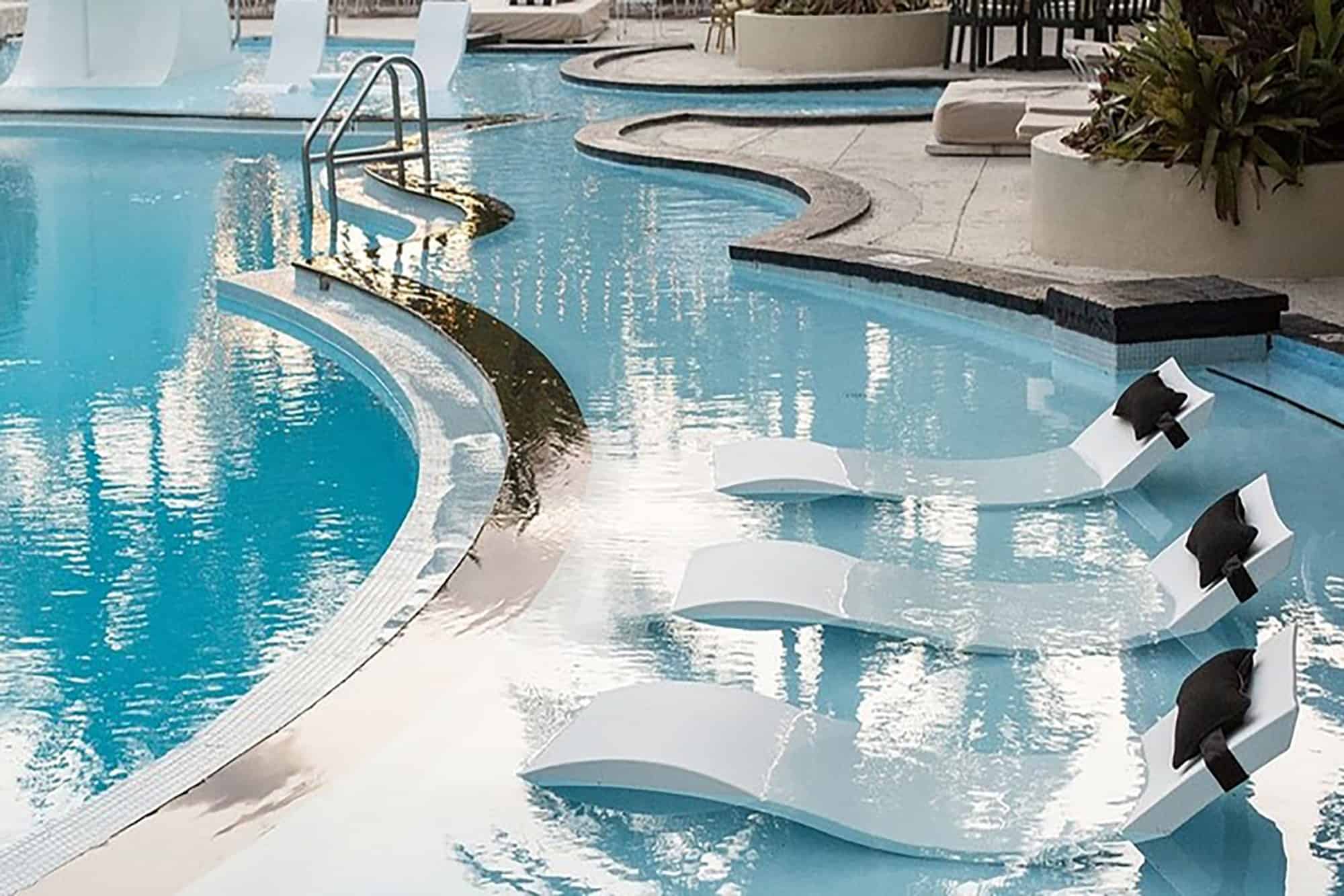 Resort Pool Ledge Lounger