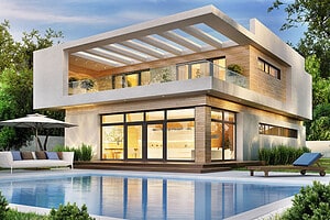 Geometric Pools Redefining Living
